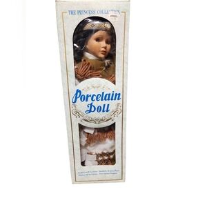 Vintage The Princess Collection Porcelain Doll Indian NEW IN BOX *RARE*